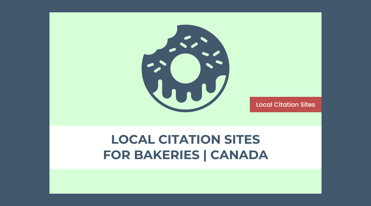 Local citation sites for bakeries in Canada