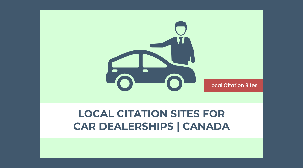 Local citation sites for car dealerships in Canada