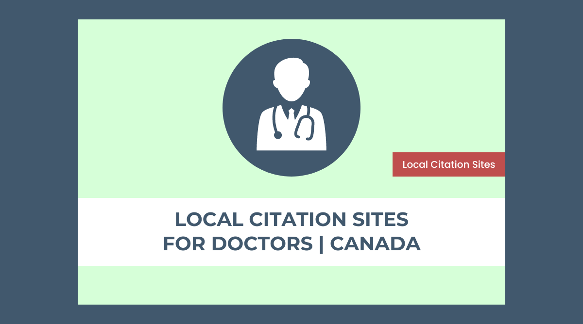 Local citation sites for doctors in Canada