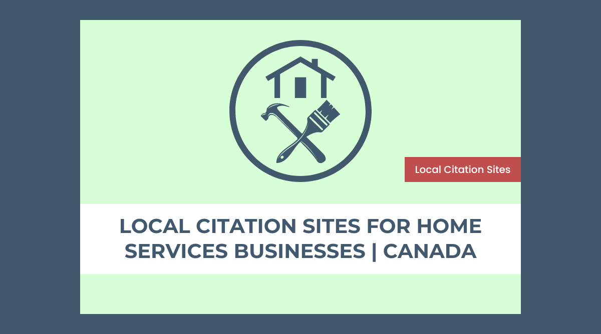 Local citation sites for home services businesses in Canada
