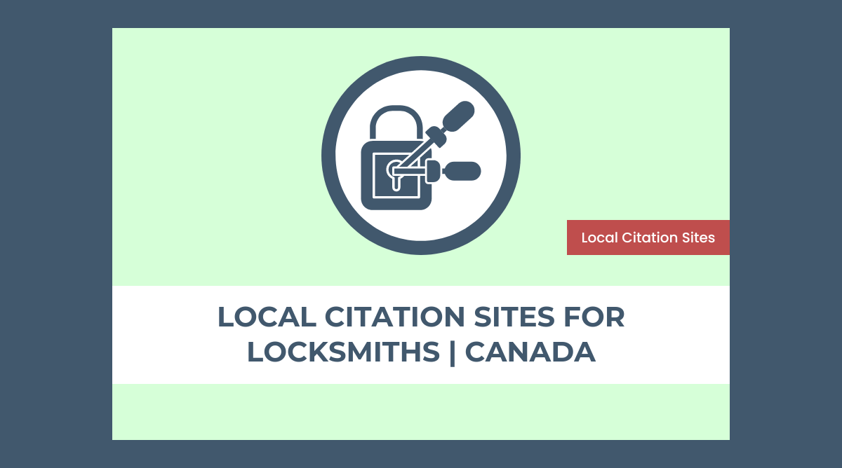 Local citation sites for locksmiths in Canada