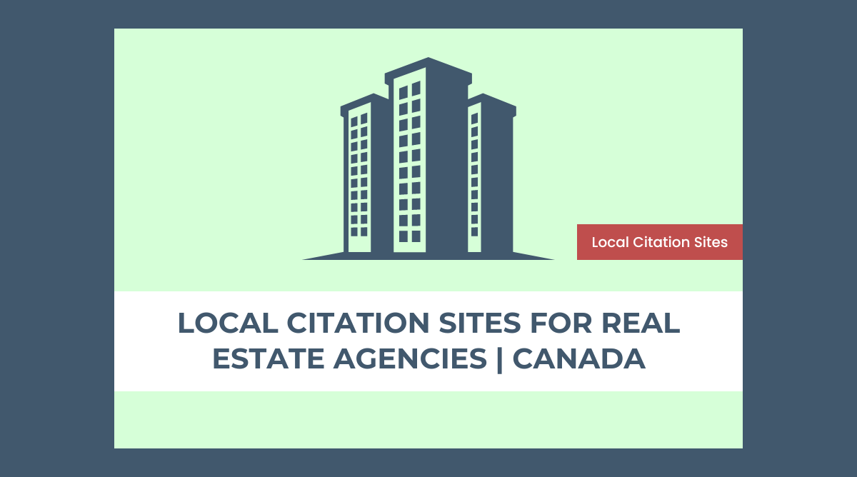 Local citation sites for real estate agencies in Canada