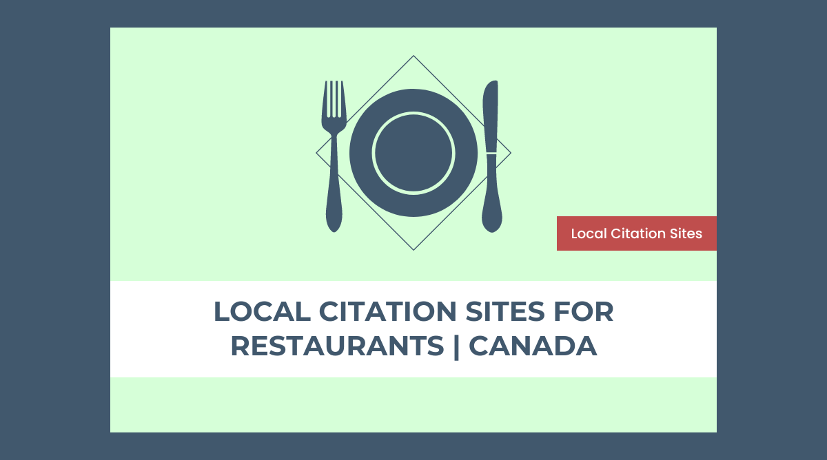 Local citation sites for restaurants in Canada