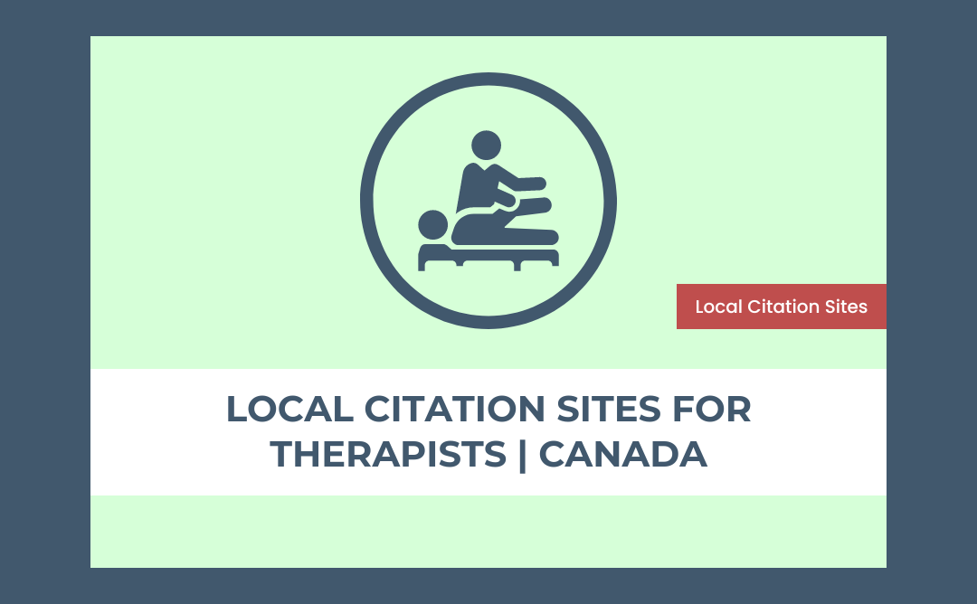 Local Citation Sites for Therapists | Canada