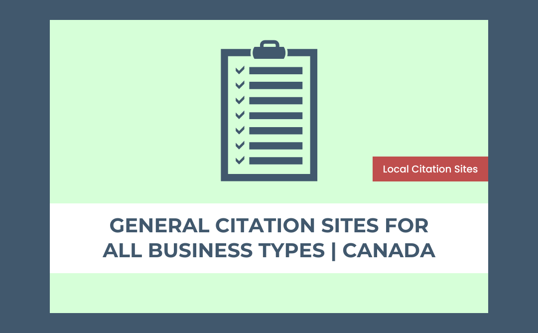 Local Citation Sites for all Business Types | Canada